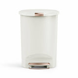 simplehuman pedal bin cream 50 litre - British product