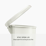 simplehuman pedal bin cream 50 litre - British product