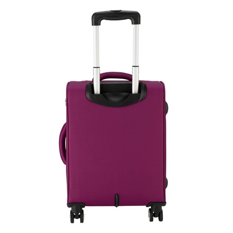 Featherstone soft cabin suitcase purple 55cm, UK version