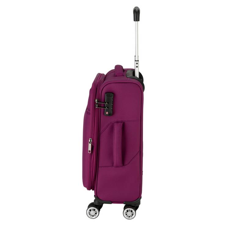 Featherstone soft cabin suitcase purple 55cm, UK version