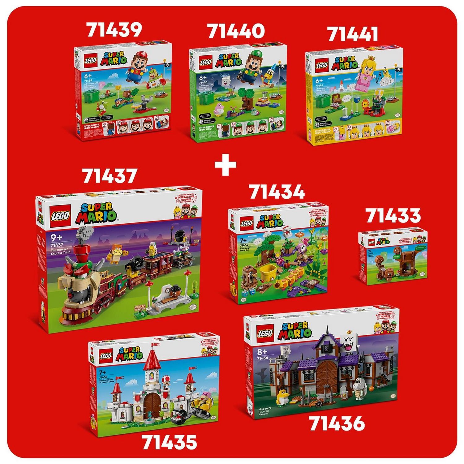 LEGO Super Mario interactive Peach playset 208 pieces, imported from the UK