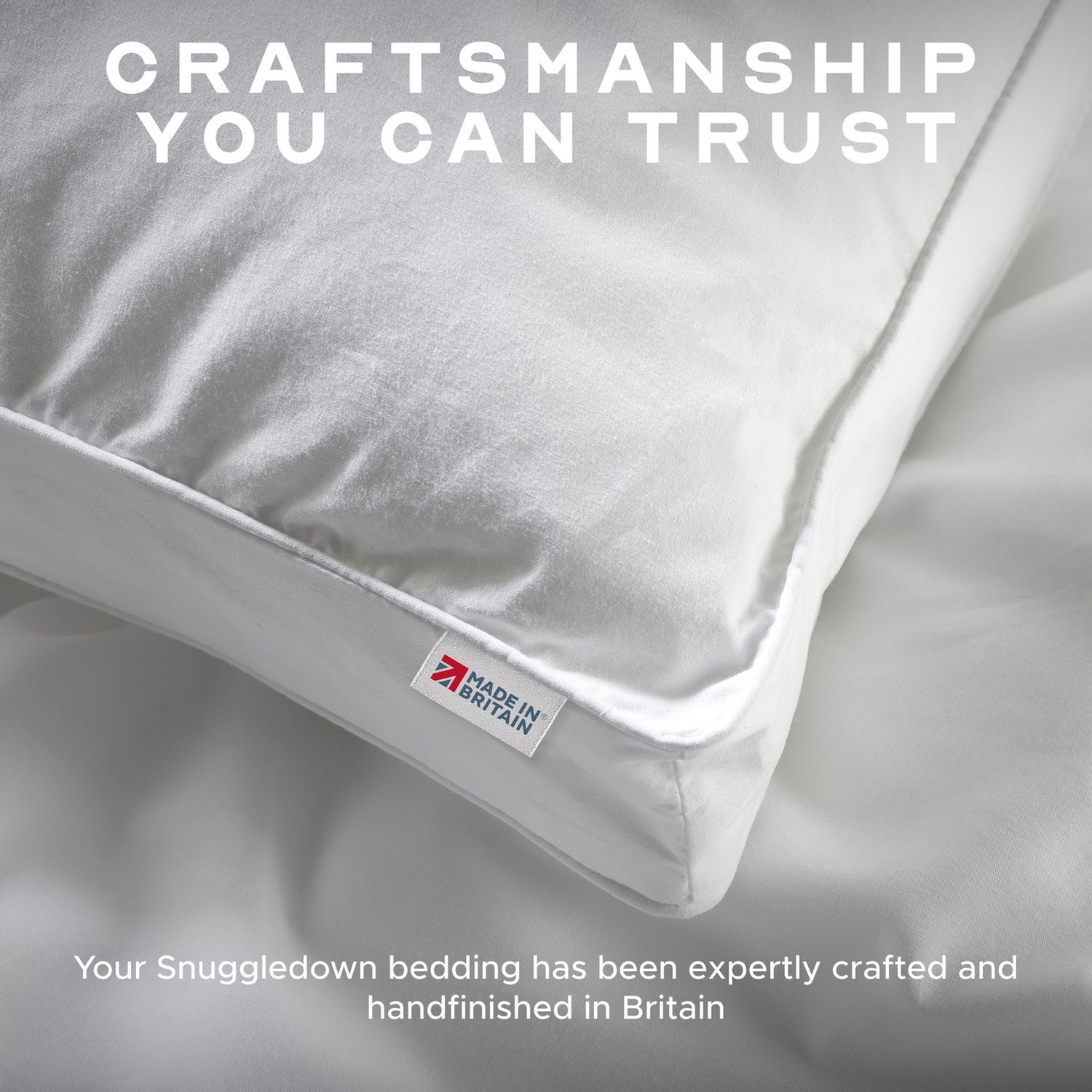 Snuggledown back sleeper pillow 2-pack medium soft, UK version