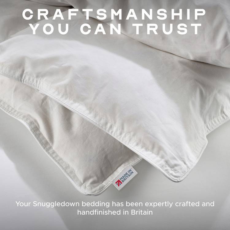 Snuggledown all season goose feather and down duvet single, imported from the UK