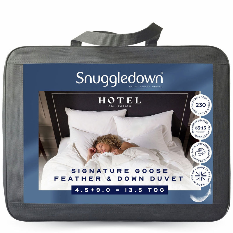 Snuggledown Hotel Goose Feather & Down All Season Duvet 13.5 Tog - Double