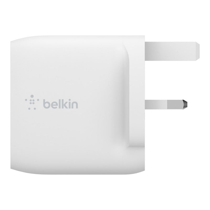 Belkin 24W dual USB-A wall charger white, imported from the UK