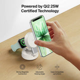 Belkin wireless charger 25W Qi2 MagSafe foldable Sand, UK version
