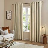 Furn Velvet Blackout Eyelet Curtains 117x183cm, imported from the UK