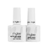 Mylee base coat and top coat gel polish duo, imported from the UK