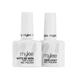 Mylee base coat and top coat gel polish duo, imported from the UK