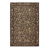 Laurence Llewelyn Bowen Leopard Black and Orange  Rug - 152x230cm