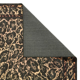 Laurence Llewelyn Bowen Leopard Black and Orange  Rug - 152x230cm
