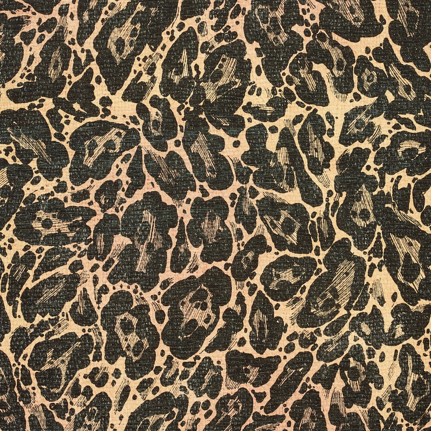 Laurence Llewelyn Bowen Leopard Black and Orange  Rug - 152x230cm