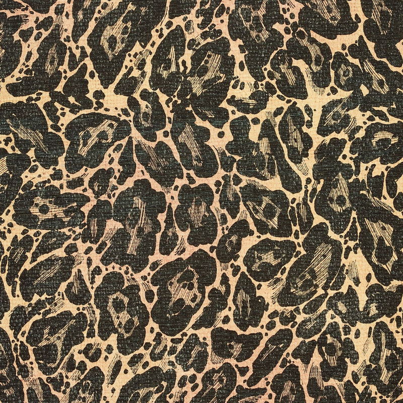 Laurence Llewelyn Bowen Leopard Black and Orange  Rug - 152x230cm