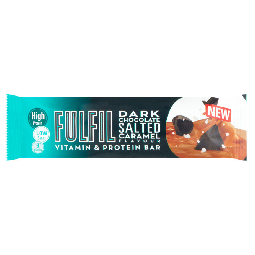 Fulfil Dark Chocolate Salted Caramel Flavour Vitamin & Protein Bar 55g GOODS ASDA   