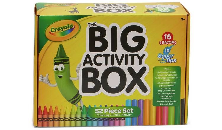 Crayola 52 Pieces Big Activity Box GOODS Argos