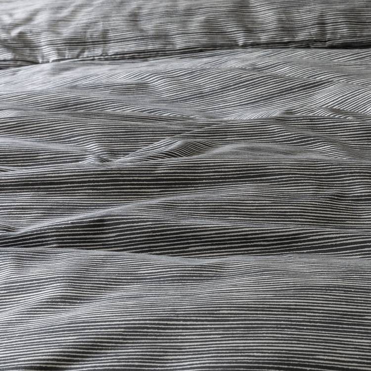 Habitat grey stripe bedding set single, imported from the UK