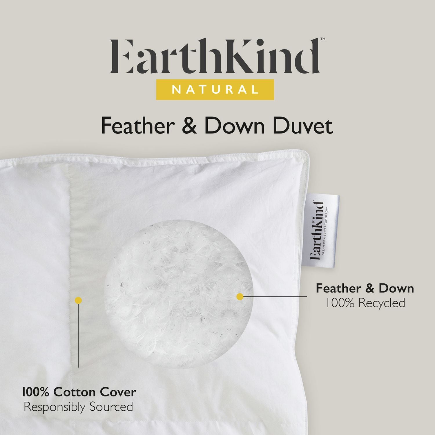 Earthkind Feather & Down 13.5 Tog Duvet - King