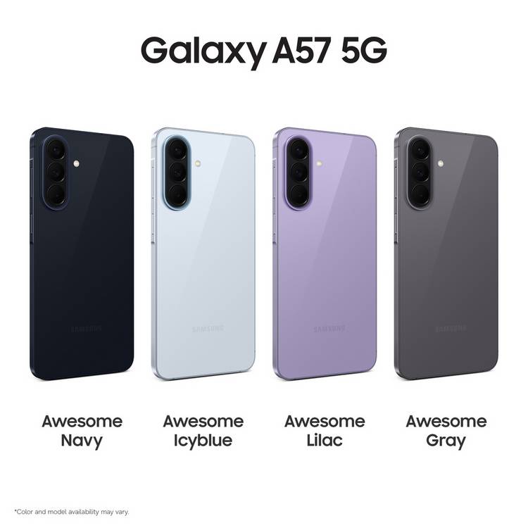 Samsung Galaxy A57 5G navy 256GB phone (British brand)