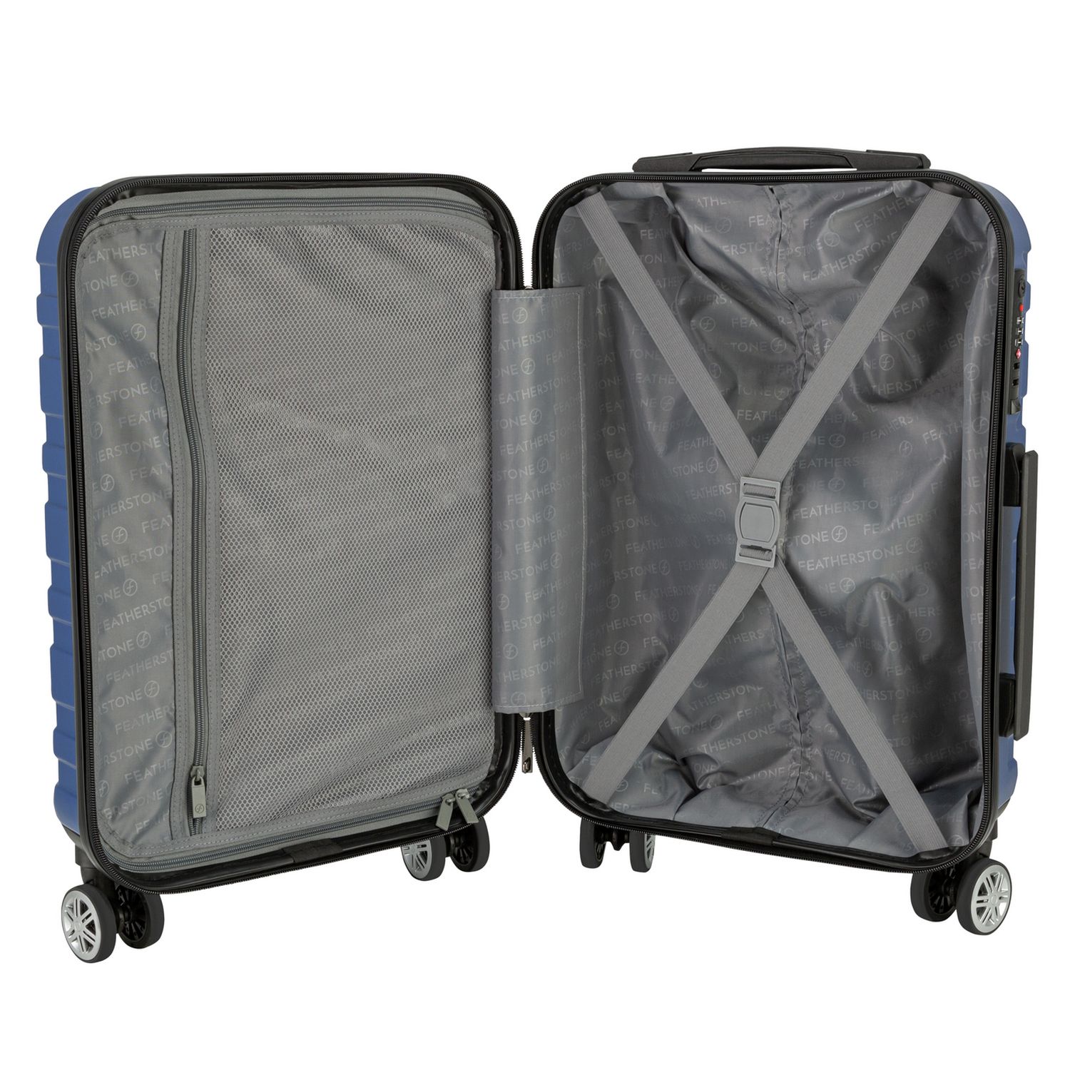 Featherstone hard cabin suitcase navy (British brand)