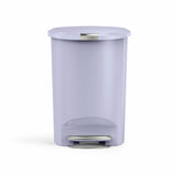 Simplehuman 50 litre lilac pedal bin - British product