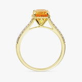 Revere gold plated citrine ring large - British product