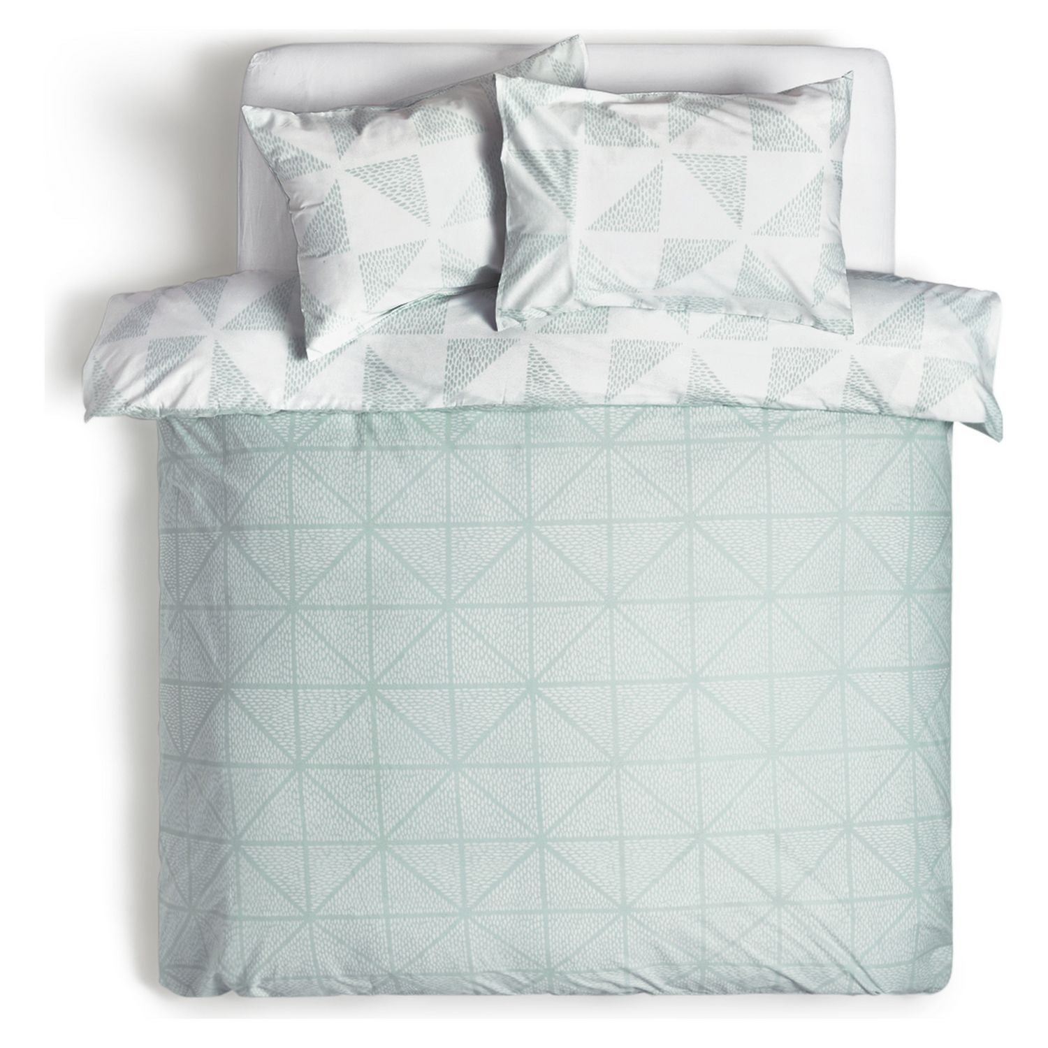 Habitat bedding set duck egg diamond dash single, imported from the UK