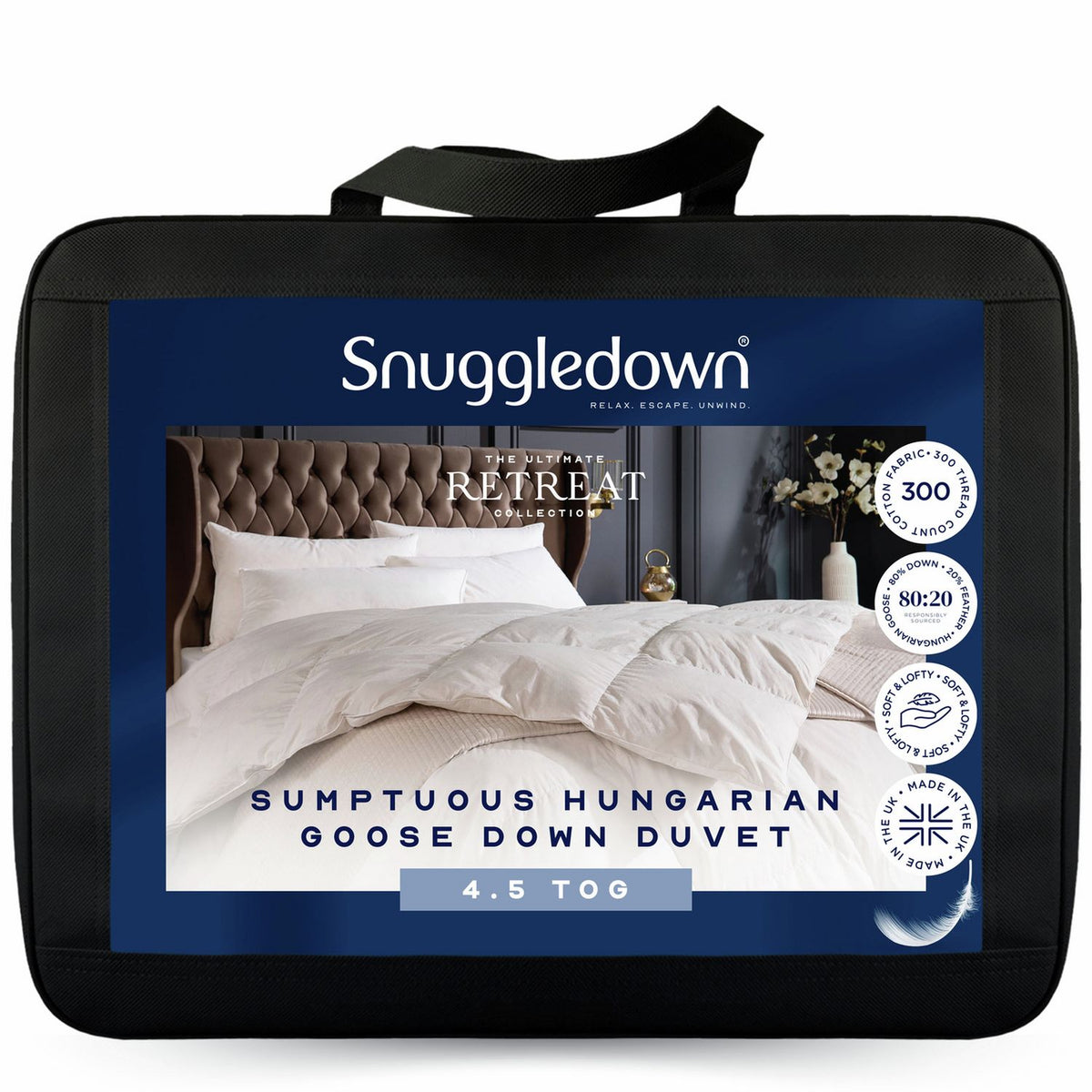 Snuggledown Hungarian Goose 4.5 Tog Duvet - Double