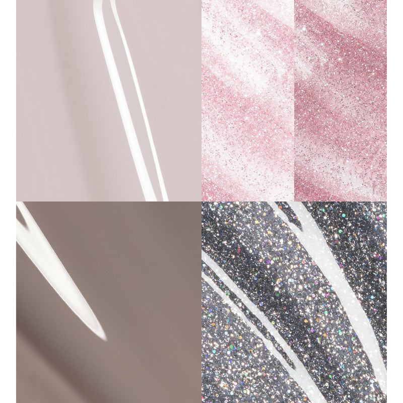 Mylee gel polish quad Main Character Energy in four shades (British brand)