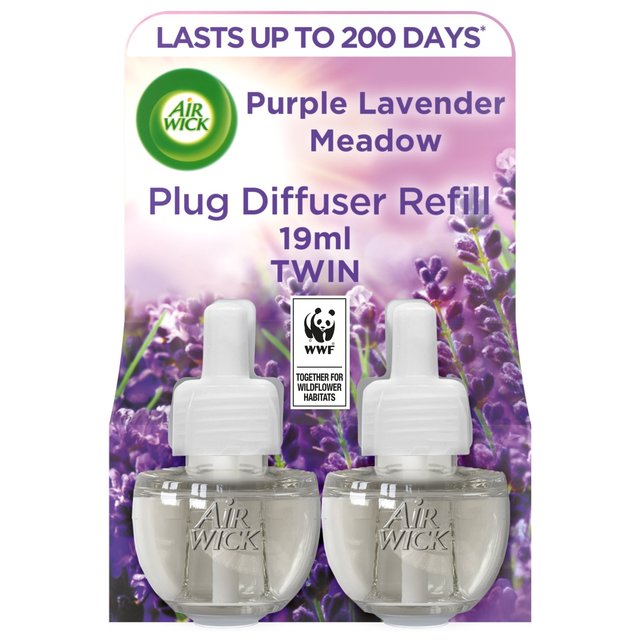 Airwick Purple Lavender Plug In Twin Refill   2 x 19ml GOODS M&S   