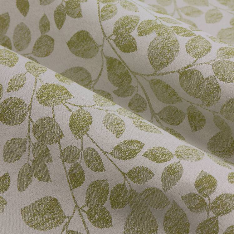Wylder sage green leaf eyelet curtains 229x137cm, imported from the UK