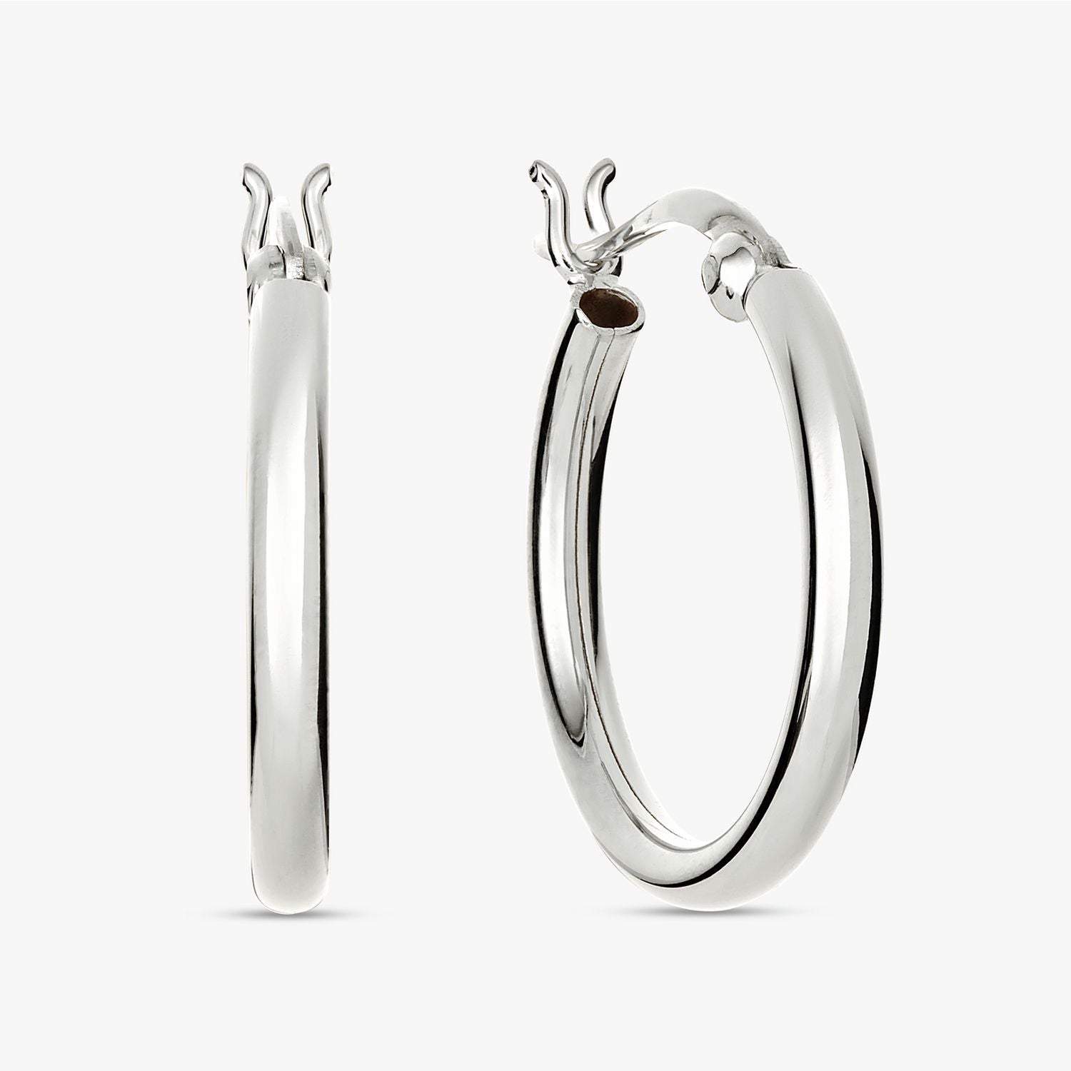 Revere sterling silver 22mm hoop earrings, UK version