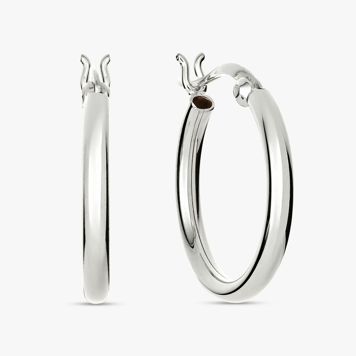Revere sterling silver 22mm hoop earrings, UK version