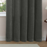 Furn soft chenille blackout curtains Charcoal 117x137cm - British product
