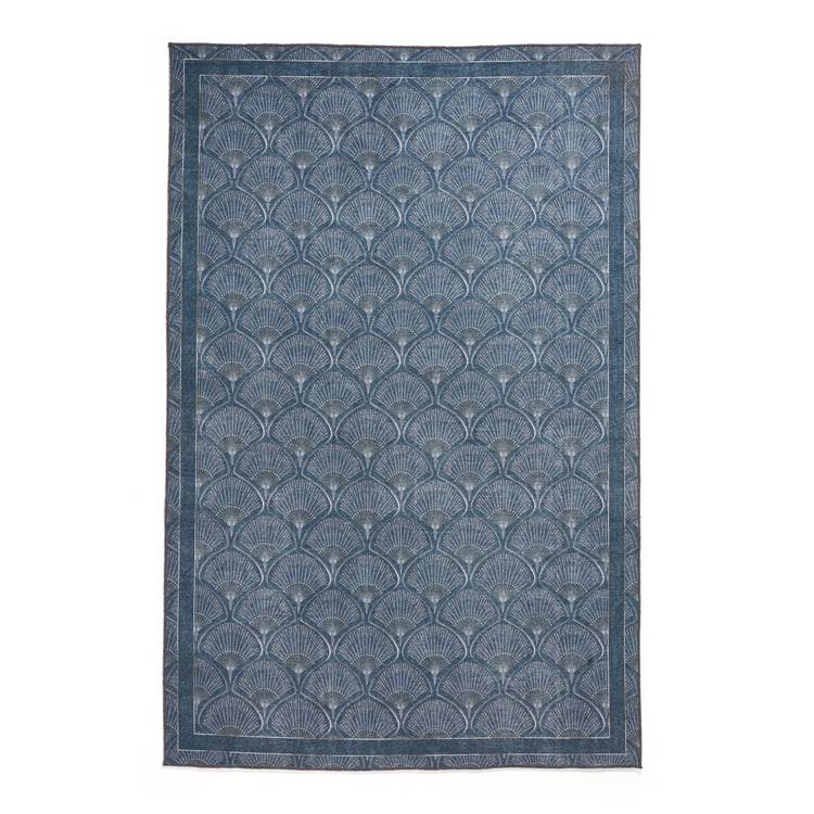 Catherine Lansfield Deco Blue Flatweave Rug 152x230cm - British product