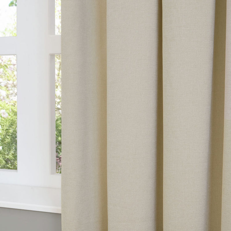 Furn chenille blackout curtains natural 117x137cm (British brand)