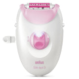 Braun Silkepil 3 pink epilator with smartlight and brush (British brand)