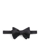 Eton silk bow tie pre-tied ribbed finish, UK version