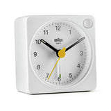 Braun analogue travel alarm clock white, imported from the UK