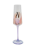 Widdop pink 21st birthday flute champagne glass (British brand)
