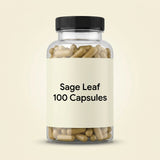 Holland & Barrett sage leaf capsules 100 count, imported from the UK