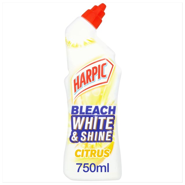 Harpic White & Shine Bleach Citrus Toilet Cleaner Gel   750ml GOODS M&S   