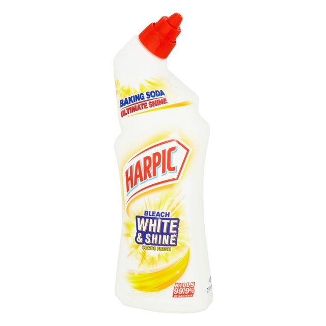 Harpic White & Shine Bleach Citrus Toilet Cleaner Gel   750ml