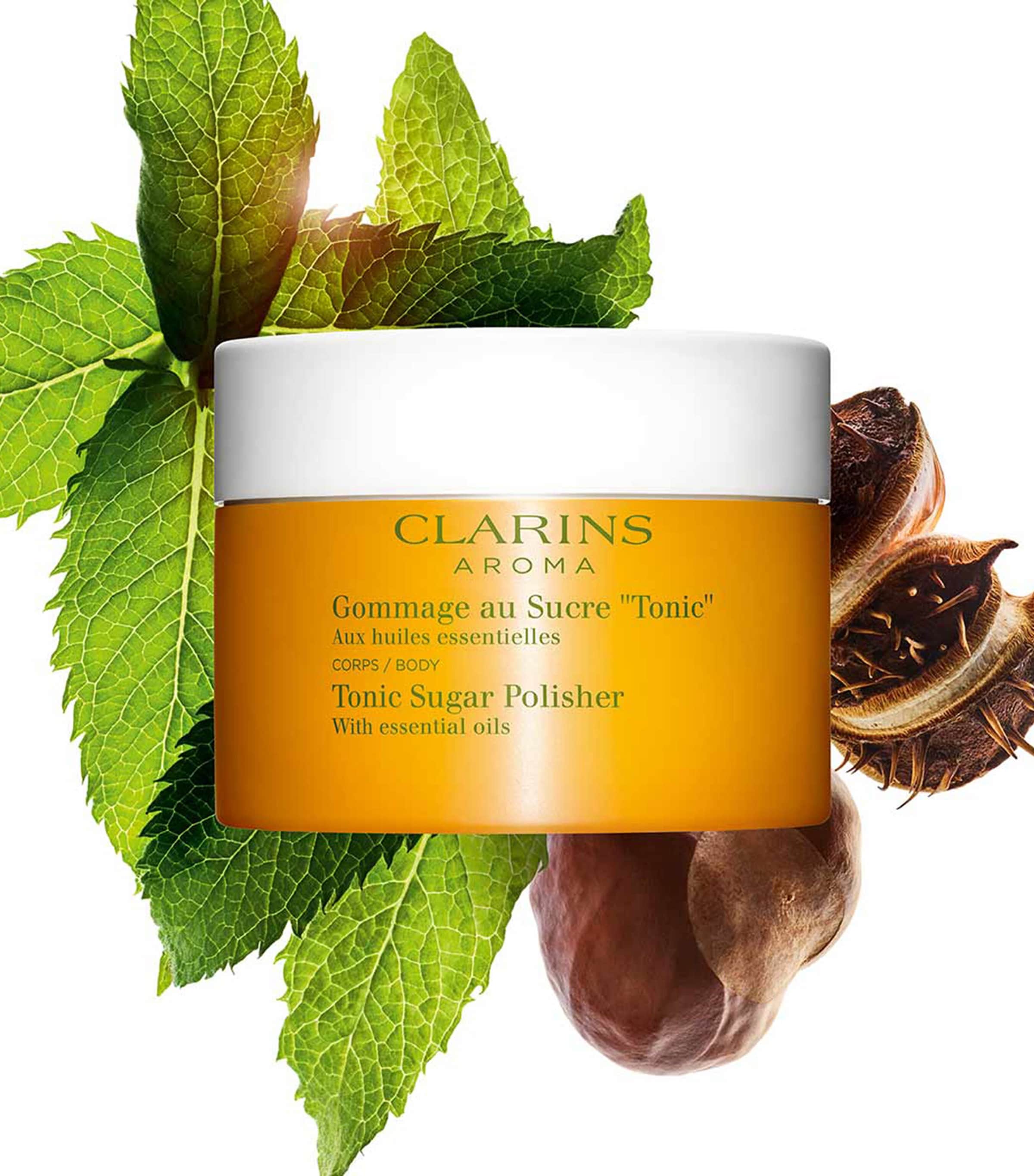Clarins body scrub Tonic Sugar Polisher 250g (British brand)