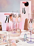 Widdop pink birthday flute One in a Million 25.5cm (British brand)