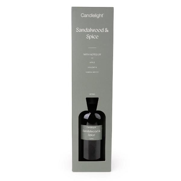 Candlelight reed diffuser Sandalwood & Spice 1000ml, imported from the UK