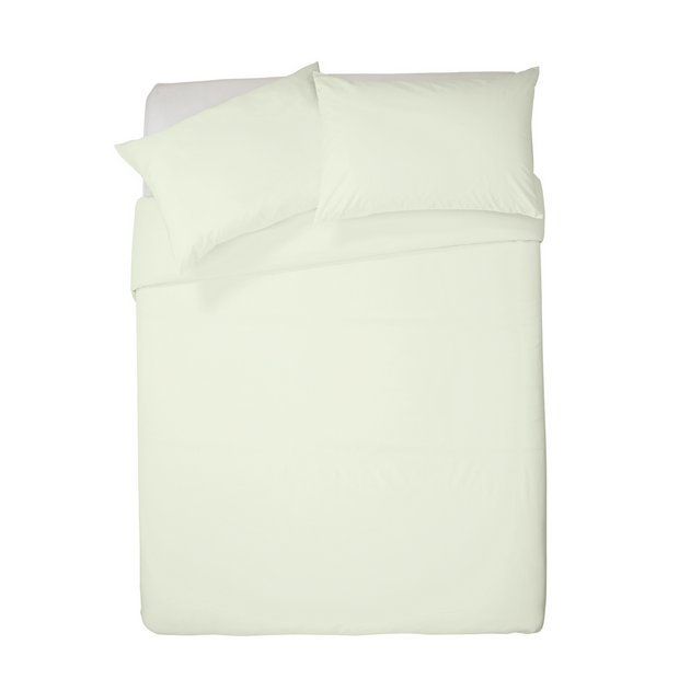 Habitat pure cotton double bedding set in cream (British brand)