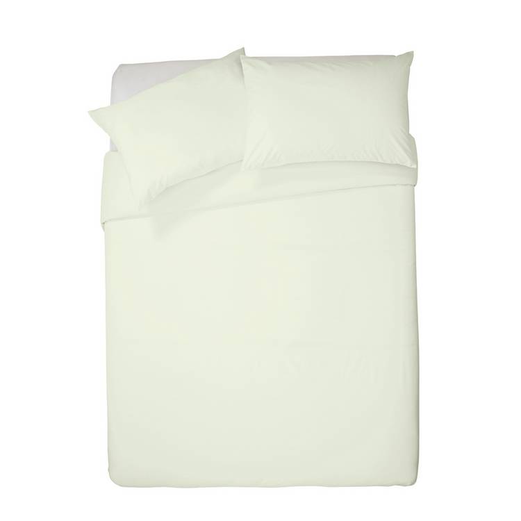 Habitat pure cotton double bedding set in cream (British brand)