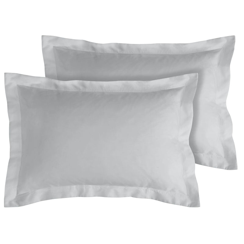 Habitat 400TC Egyptian Cotton Oxford Pillowcase Pair - Grey