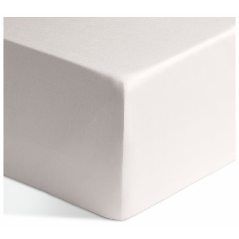 Habitat Egyptian Cotton 400TC Cream Fitted Sheet- Double