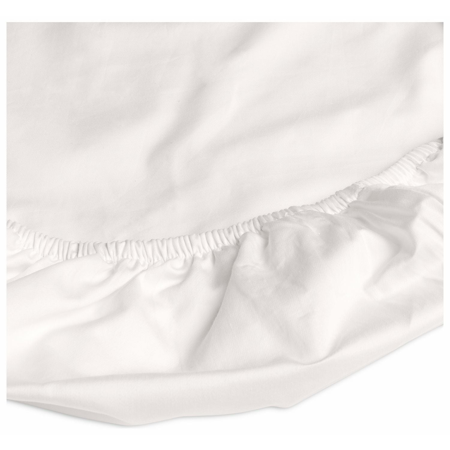 Habitat Egyptian Cotton 400TC Cream Fitted Sheet- Double